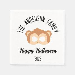 Servilleta De Papel Disfraz de máscaras de mono de Halloween