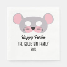 Disfraz de máscaras de ratón purim