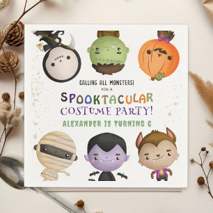 Servilleta De Papel Disfraz de monstruo lindo para niños, fiesta de cu