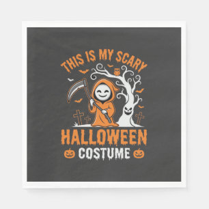 Servilleta De Papel Disfraz divertido de la Parca para Halloween Cemen