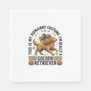 Servilleta De Papel Disfraz humano de Halloween Retriever Dorado Calab