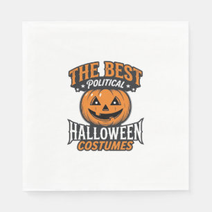 Servilleta De Papel Disfraz político de Halloween Calabaza Camiseta Vi