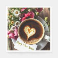 ¡Disfruta De Tu Comida! Copa De Café Caliente Con 