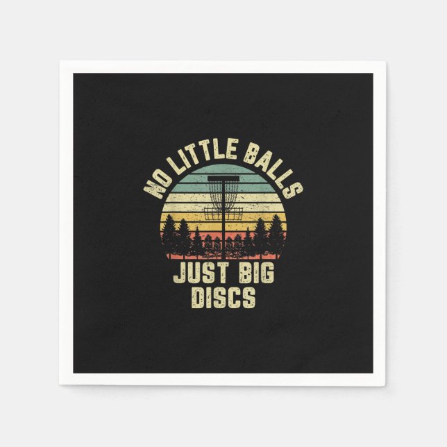 Servilleta De Papel Disk Golf Funny No Little Balls Disk Golf Gift (Anverso)