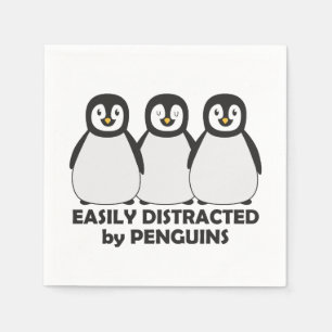 Servilleta De Papel Distraído fácilmente por los pingüinos