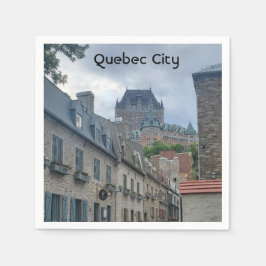 Servilleta De Papel Distrito histórico en la ciudad de Quebec