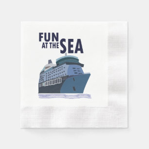 Servilleta De Papel Diversión en el crucero de fiesta en el mar