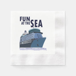 Servilleta De Papel Diversión En El Fiesta Del Cruceros Marítimo