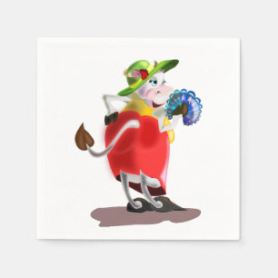 Servilleta De Papel Diversión moderna de las servilletas de vaca - Tus