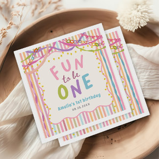 Servilleta De Papel Diversión ser una caprichosa niña cumpleaños color