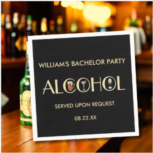 Servilleta De Papel Diversión Única Cerveza Vino Martini Despedida de 