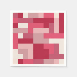 Servilleta De Papel Diversos tonos de abstracto rojo