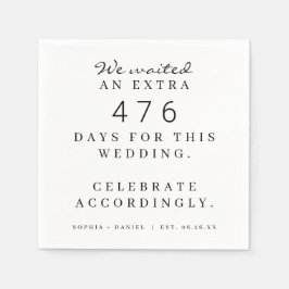 Servilleta De Papel Divertida fiesta de bodas pandémicas por lo que es