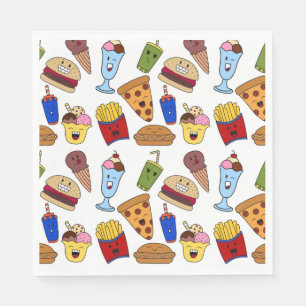 Servilleta De Papel Divertidas Servilletas de Comida Rápida