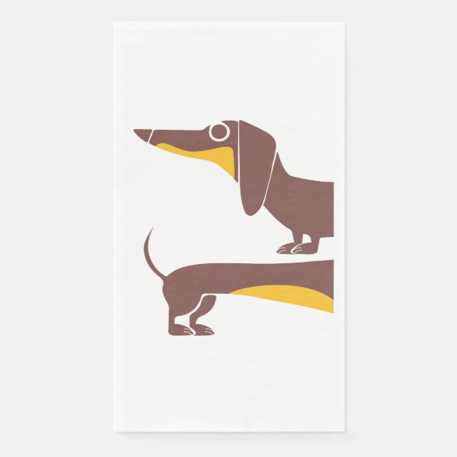 Servilleta De Papel Divertido dachshund lindo para padres de perros la (Anverso)