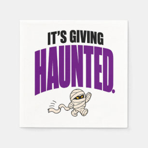 Servilleta De Papel Divertido Es Como Embrujado Retro Momia Halloween
