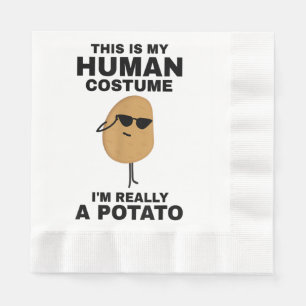 Servilleta De Papel Divertido, este es mi disfraz humano, en realidad 