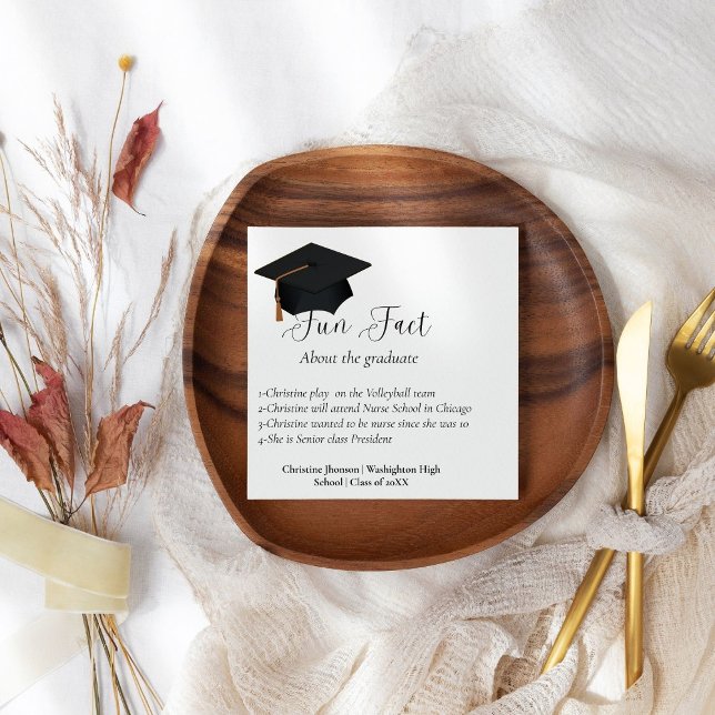 Servilleta De Papel Divertido hecho sobre las servilletas de graduació (Subido por el creador)