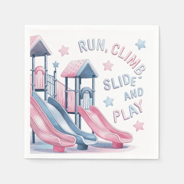 Servilleta De Papel Divertido juego Bash de cumpleaños (Anverso)