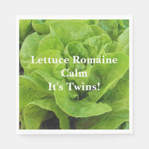 Servilleta De Papel Divertido Lettuce Romaine Calm Twin