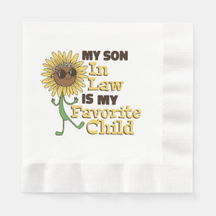 Servilleta De Papel Divertido Mi yerno es mi hijo favorito Familia Mam