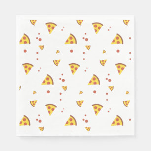 Servilleta De Papel Divertido patrón minimalista de pizza de pepperoni
