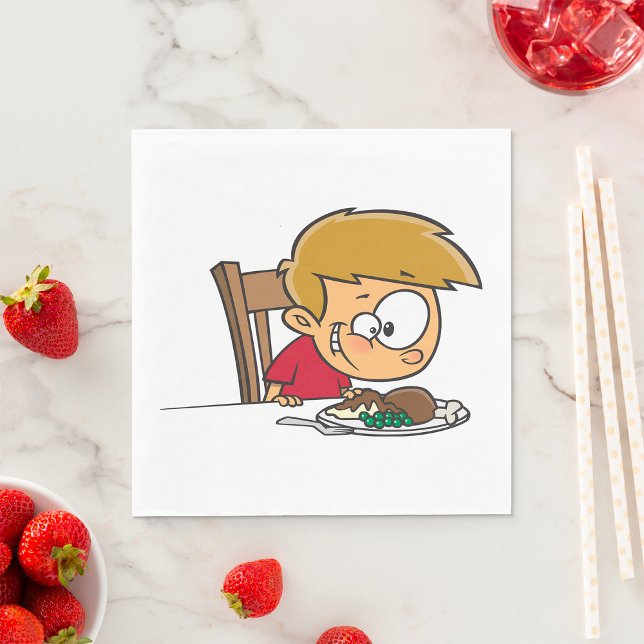 Servilleta De Papel Divertido Personalizado excitado por la cena (Subido por el creador)