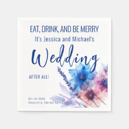 Servilleta De Papel 💍 divertidos Cornflowers y Lavender