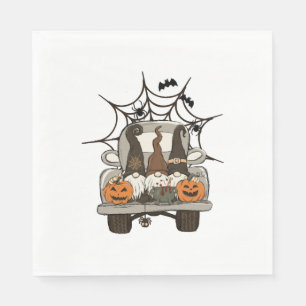 Servilleta De Papel Divertidos diseños de Halloween Gnomos de Hallowee