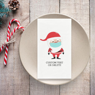 Servilleta De Papel Divertidos Navidades Santa Claus en el Personaliza
