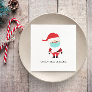 Servilleta De Papel Divertidos Navidades Santa Claus en el Personaliza