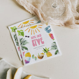 Servilleta De Papel Dividir en la fiesta de cumpleaños de cinco billon