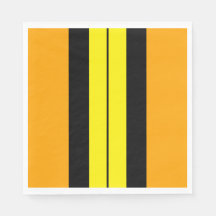 Diviértase Franjas Negras Amarillas Brillantes De 