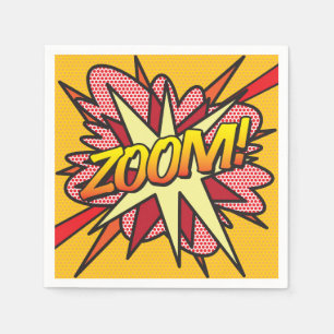 Servilleta De Papel Diviértete con el ZOOM del cómic retro