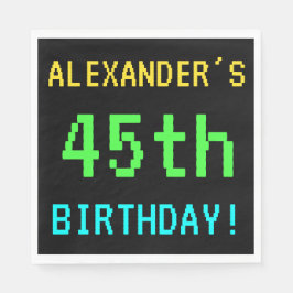 Servilleta De Papel Diviértete con la apariencia de videojuegos antigu