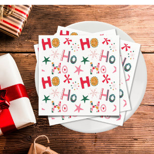 Servilleta De Papel Diviértete en una Fiesta de Navidad Moderna y Colo