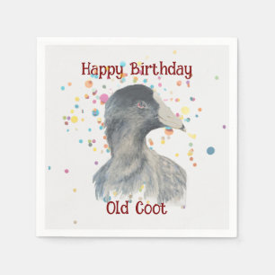 Servilleta De Papel Diviértete Viejo Loco Pájaro Cumpleaños Sobre la C