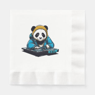 Servilleta De Papel DJ Kawaii Panda