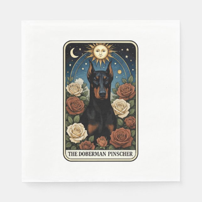 Servilleta De Papel Doberman Pinscher (Anverso)