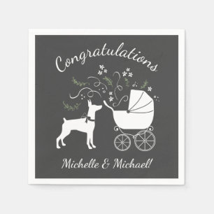 Servilleta De Papel Doberman Pinscher Dog Baby Shower