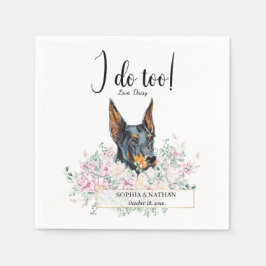 Servilleta De Papel Doberman Pinscher Dog Boda Cocktail Napkins