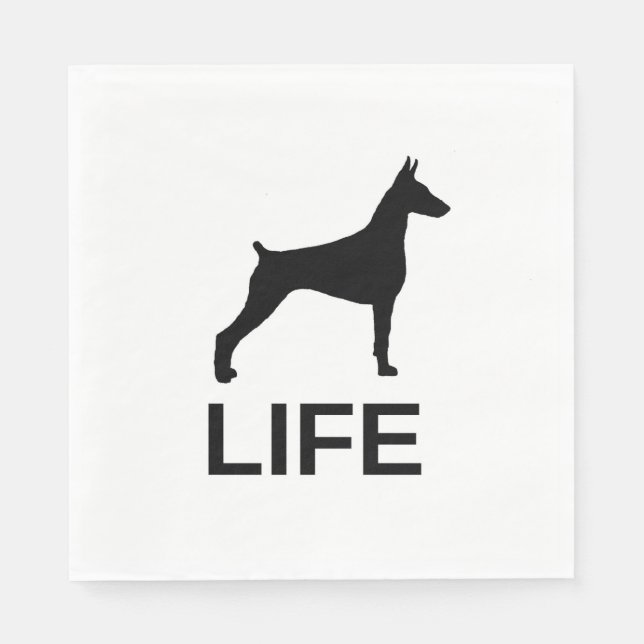 Servilleta De Papel doberman pinscher life silo (Anverso)