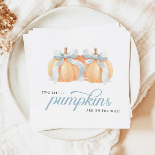 Servilleta De Papel Doble Bebé Niño Calabaza en Camino Fiesta de Bebé
