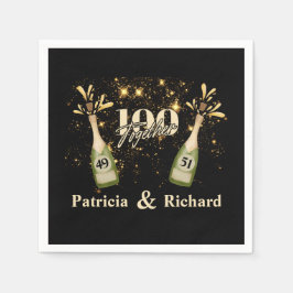 Servilleta De Papel Doble celebración de cumpleaños dos veces más dive