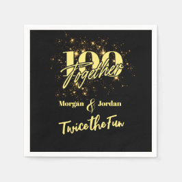 Servilleta De Papel Doble celebración de cumpleaños dos veces más dive