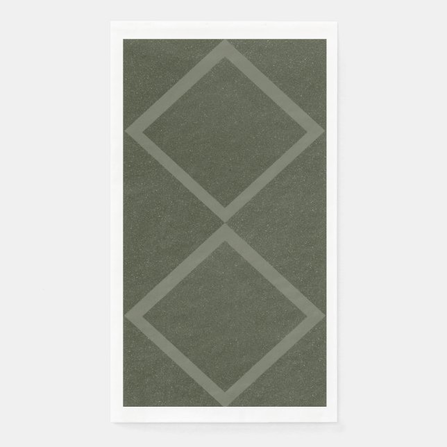 Servilleta De Papel Doble Diamond Moss Napkin (Anverso)