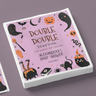 Servilleta De Papel Doble Doble Gemelos Halloween Baby Shower