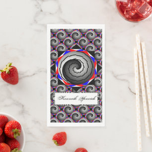 Servilleta De Papel Doble espiral Yin Yang por Kenneth Yoncich