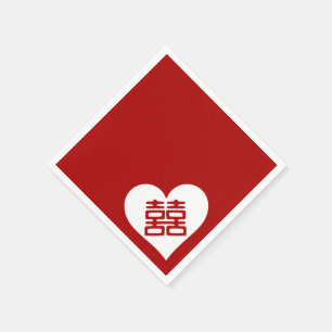 Servilleta De Papel Doble felicidad ・ Corazón
