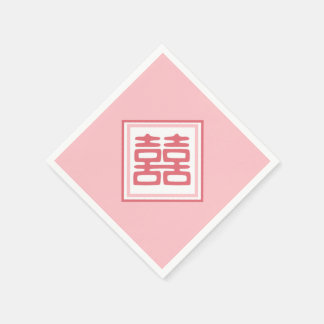 Servilleta De Papel Doble felicidad rosa - cuadrado